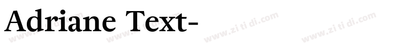 Adriane Text字体转换